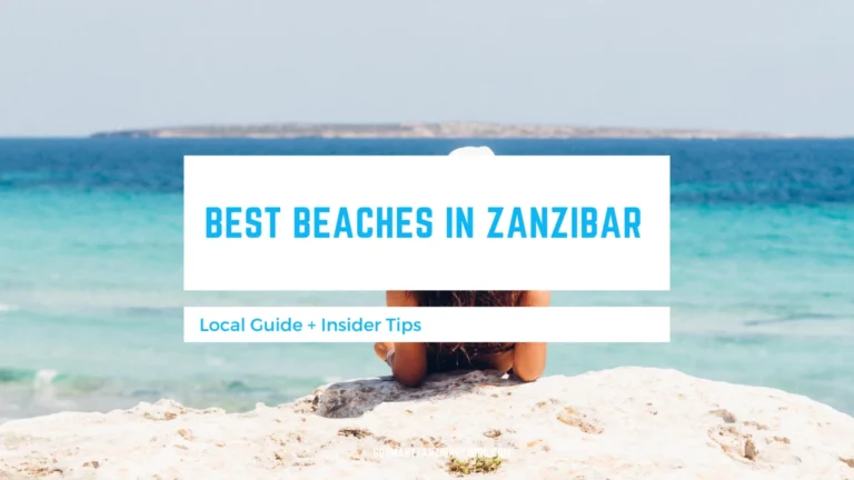 White-sand beach in Zanzibar